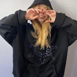 Snowflake Printed Hoodie
