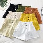 Paperbag High-waist A-line Shorts