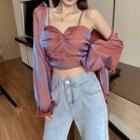 Gradient Camisole Top / Shirt / Loose-fit Jeans