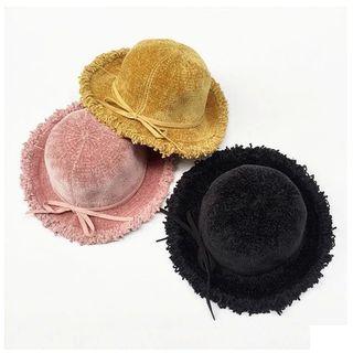 Fringed Chenille Bucket Hat