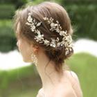Wedding Set: Wedding Rhinestone Branches Hair Clip + Earring