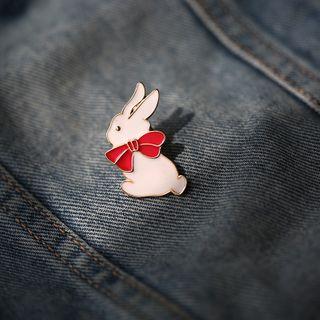 Couple Matching Rabbit Brooch Pin 1 Pc - Rabbit - As Shown In Figure - One Size