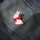Couple Matching Rabbit Brooch Pin 1 Pc - Rabbit - As Shown In Figure - One Size