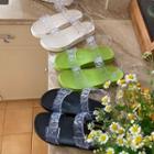 Pvc Panel Ankle-strap Flat Sandals