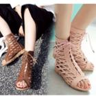 Lattice High-top Sandals
