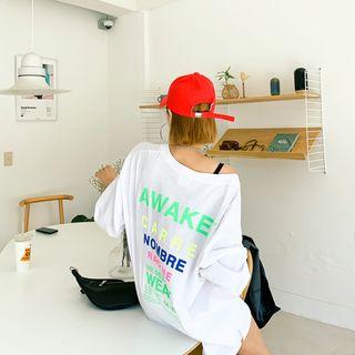 Awake Printed Drop-shoulder Boxy T-shirt