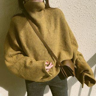 Turtleneck Cape Sweater
