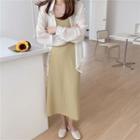 Spaghetti Strap Dress / Light Shirt
