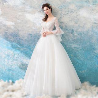 Sequined Ball Gown Wedding Dress