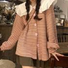 Striped Cardigan Pink - One Size