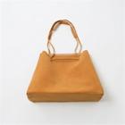 Trapezoid Faux-suede Tote