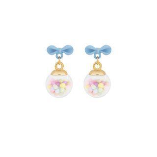 Bow Bead Dangle Earring