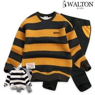 Set: Cotton Stripe Pullover + Pants