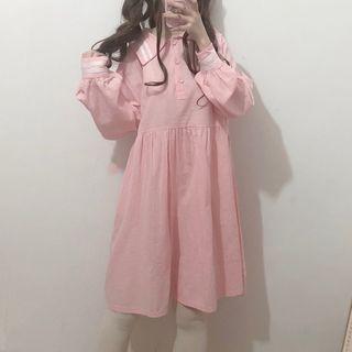 Long-sleeve Marine Collar Dress