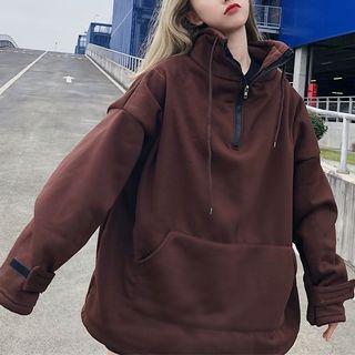 Hal-zip Turtleneck Hoodie