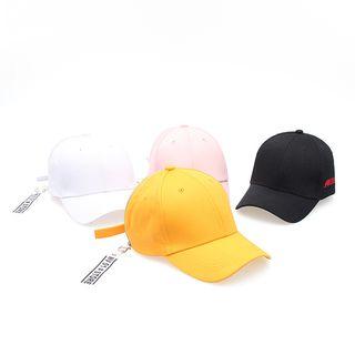 Strap Zipped Embroidery Baseball Cap