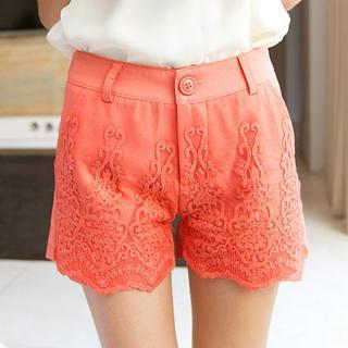 Lace-panel Shorts