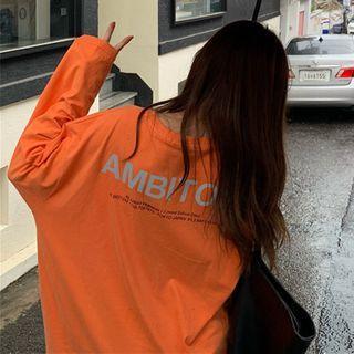 Reflective Loose-fit Long T-shirt