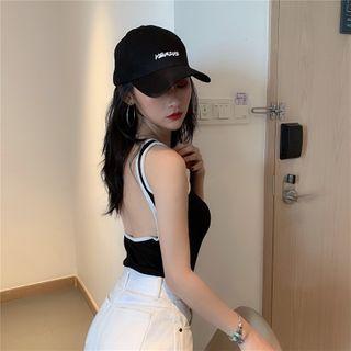 Open-back Knit Tank Top