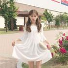 Lace-trim A-line Tunic