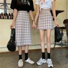 Gingham Mini A-line Skirt / Midi A-line Skirt