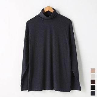 Standard-fit Turtle-neck Top