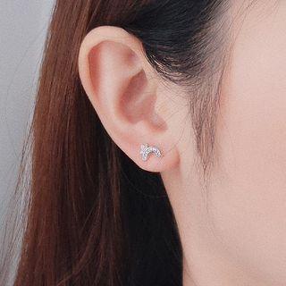 Rhinestone Rainbow Stud Earring