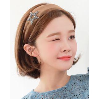 Rhinestone Star Wide Hair Band