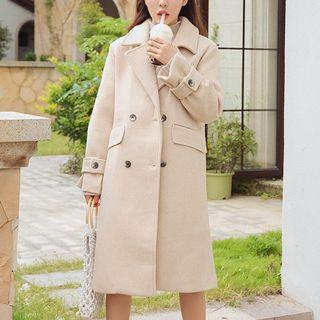 Double-breasted Tie-waist Long Coat