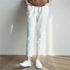 Linen Blend Baggy-fit Pants