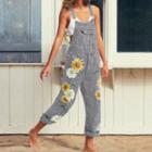 Flower Print Jumpsuit