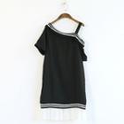 Short-sleeve Off Shoulder T-shirt Dress