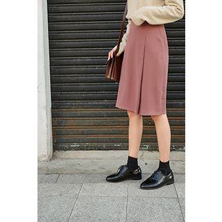 Box-pleat H-line Skirt