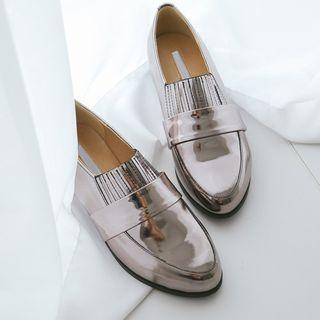 Metallic Patent Loafers