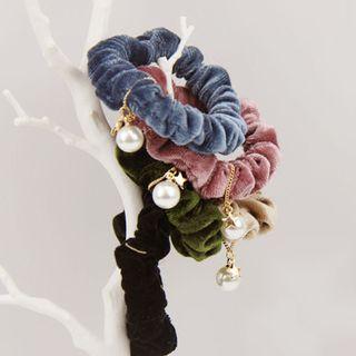 Beaded Velvet Hair Band