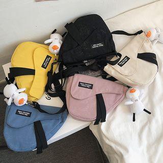 Printed Saddle Crossbody Bag