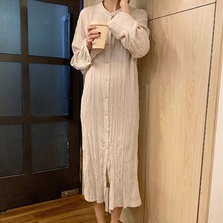 Midi Crinkle Shirtdress