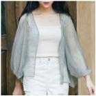 Crop Wide Leg Pants Green - One Size