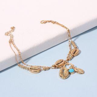 Alloy Shell Bracelet Gold - One Size