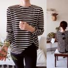 Bow-back Stripe T-shirt