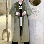 Loose-fit Tie-waist Trench Coat