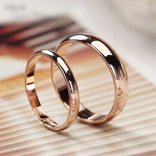 Glossy Rose Gold Ring
