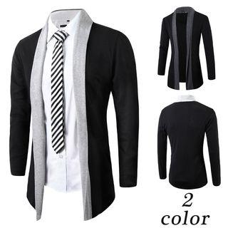 Two-tone Knit Jacket