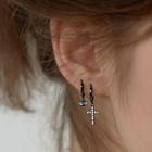 Non-matching 925 Sterling Silver Evil Eye Dangle Earring