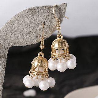 Alloy Faux Pearl Fringed Earring