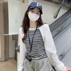 Striped Tank Top + Asymmetric Sweatshirt