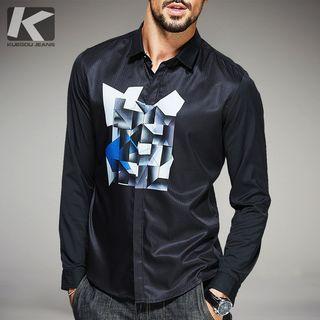 Long-sleeved Printed Shirt