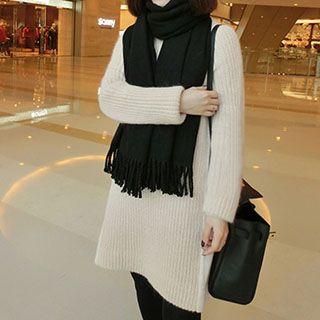 Ribbed Knit Sweater Dress