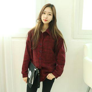 Glen Check Loose-fit Shirt