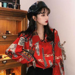 All Over Print Shirt Red - One Size
